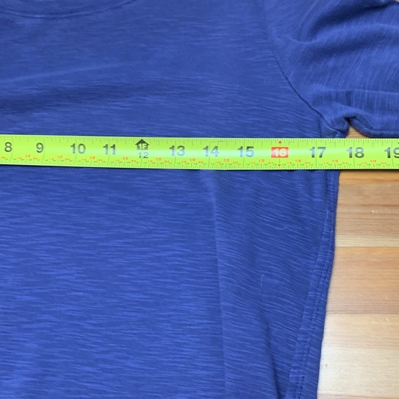 Tommy Bahama 100% Cotton Long Sleeve High Low Tunic, Blue, Stretch - Picture 6 of 6